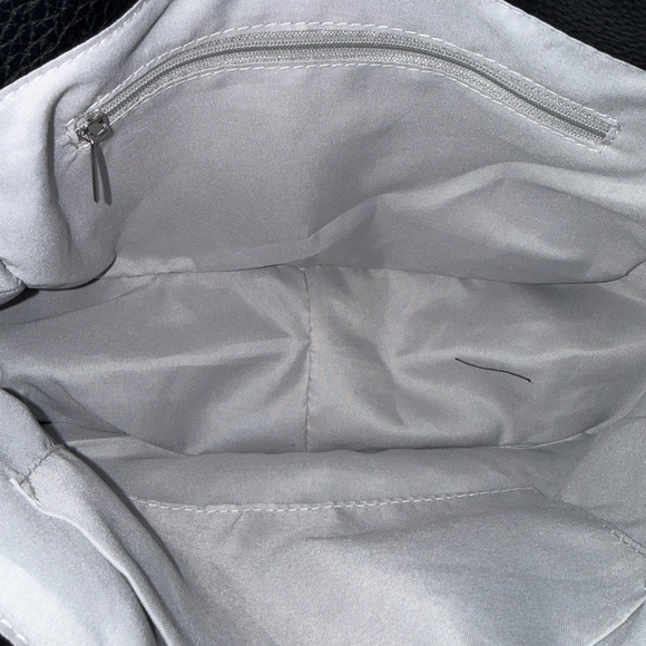 Faux Studded Black Leather Shoulder Bag NWOT - Picture 7 of 8